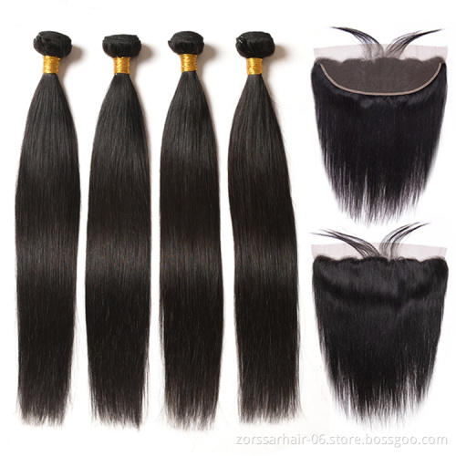 Wholesale Vendors Double Drawn Human Hair Weave Bundles Cuticle Aligned Hair Brazilian with Lace Frontals Closure Raw Mink